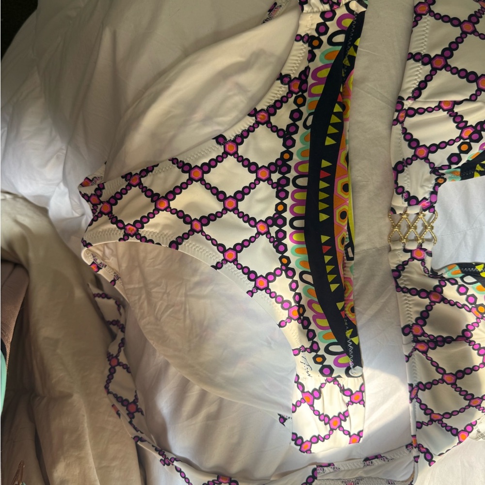 Trina Turk Colorful Geometric Bikini Set - Picture 4 of 8